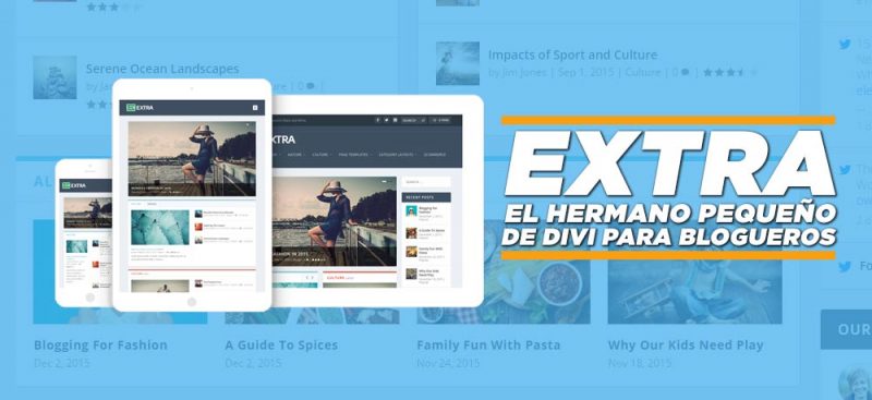 Extra el hermano pequeño de Divi